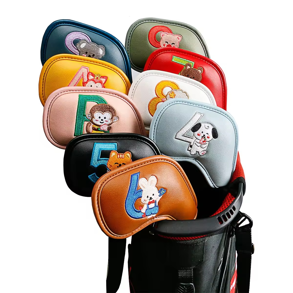 Golf Equipment Suppliers - 9Pcs Cute Cartoon Animal Golf Iron