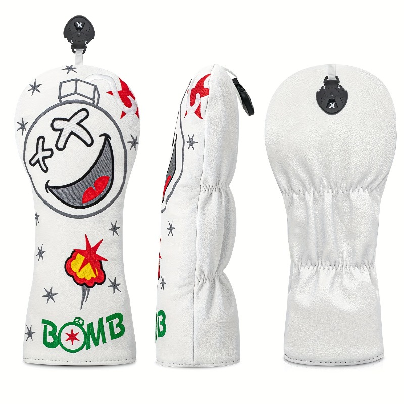 Golf Club Head Cover - White,  - Golf Equipment Suppliers review and price