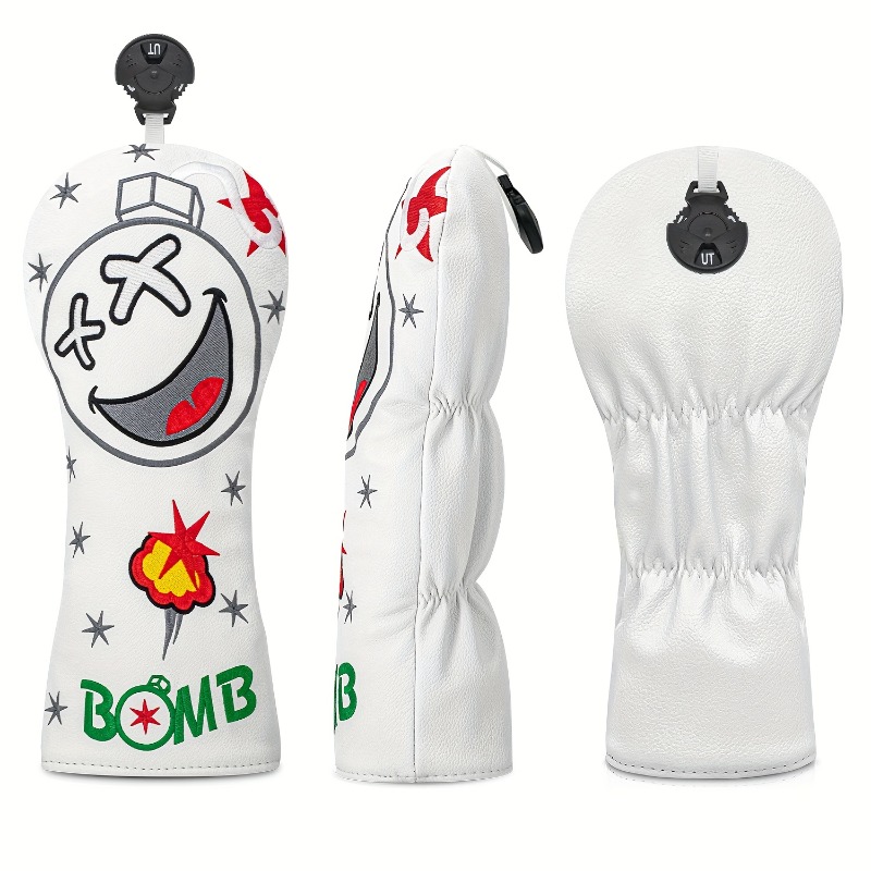 Golf Club Head Cover - White,  - Golf Equipment Suppliers review and price