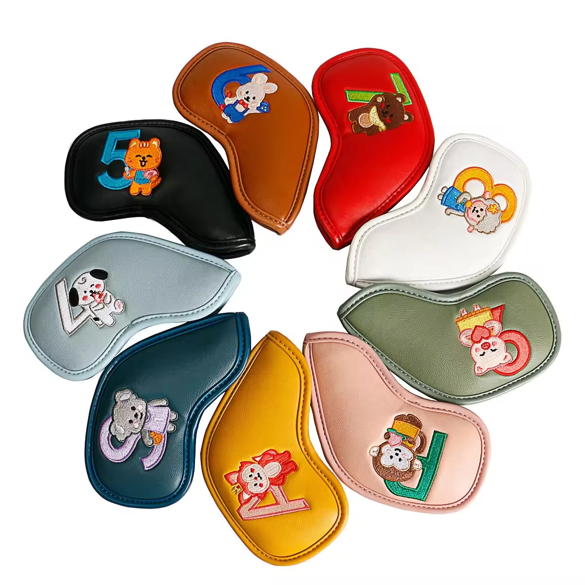 9Pcs Cute Cartoon Animal Golf  - Golf Equipment Suppliers review and price