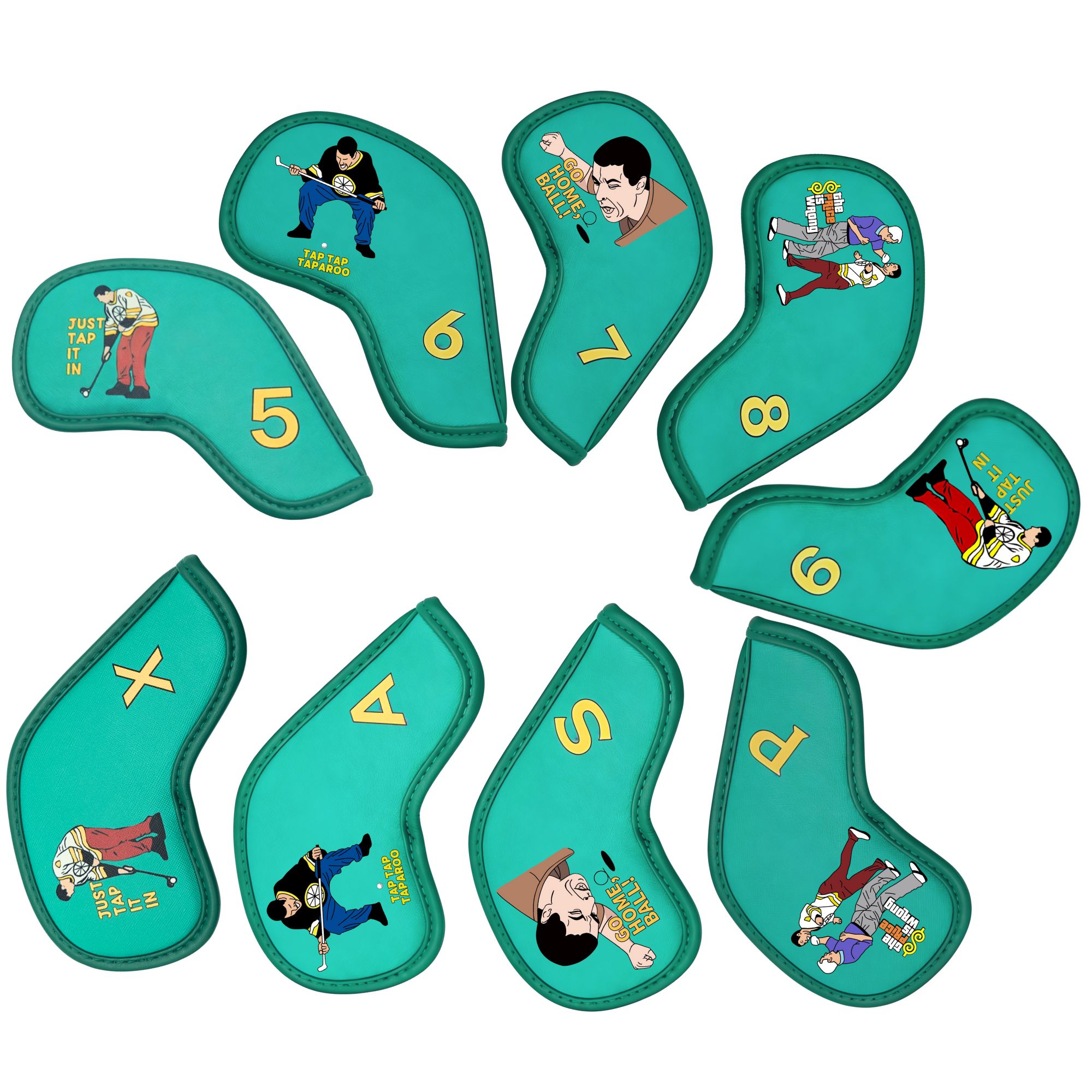9 pcs Golf Iron Covers with Fu - Golf Equipment Suppliers review and price